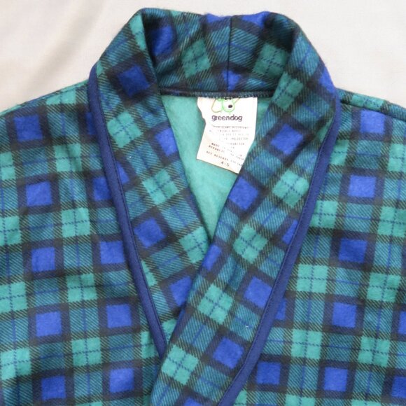 Greendog Boys Warm & Comfy Flannel Plaid Robe  Size 4-5  NWT - Picture 2 of 7